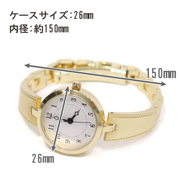 腕時計 レディース ロバン ST305 時計 ニッケルフリー シンプル 金属アレルギー ラウンド アンティーク風 通勤 仕事シルバー