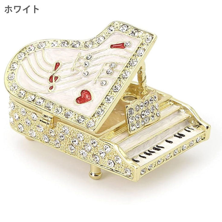 ピィアース グランドピアノＢ 12-378 ジュエリーケース ジュエリーボックス 宝石箱 ピアノ ギフト 贈り物 プレゼント ピンク ホワイト 音楽 楽器ピンク