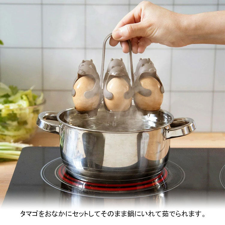 定形外送料無料 ペレグデザイン エッグホルダー ペンギン ベア ゆで卵 キッチン エッグスタンド 調理器具 たまごケース