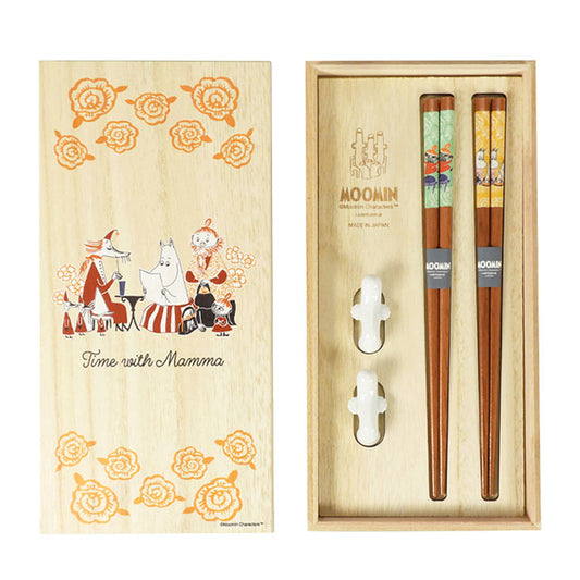 山加商店 ムーミン 木箱入り ペア箸セット Time with Mamma MM9500-842H 箸 はし 箸置き ムーミンママ リトルミィ キッチン ギフト 北欧