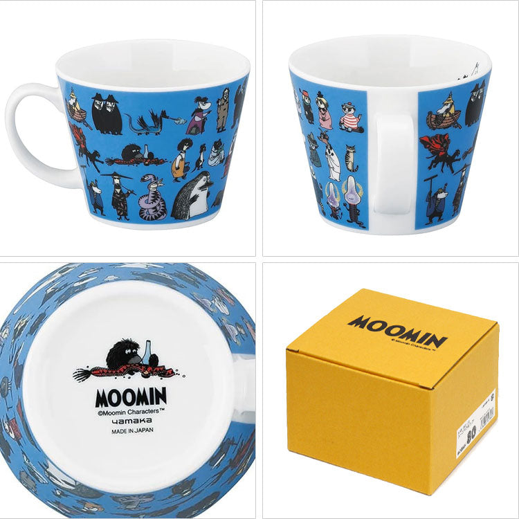 ムーミン スープマグ 80th ALL STARS MM11001-36 MM11002-36 キッチン マグカップ マグ 食器 北欧 スナフキン ミィ 大きい ギフトブルー
