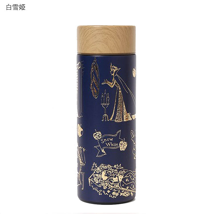 ルーメンテイル ステンレスボトル 300ml 童話 水筒  ボトル 白雪姫 赤ずきん 不思議の国のアリス 保温 保冷 木目蓋 真空二重構造 コンパクト かわいい 通勤 通学 ステンレス不思議の国のアリス
