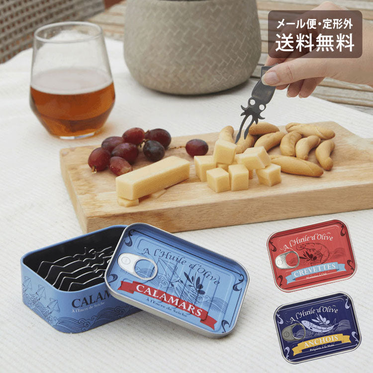 Balvi バルビ スナックフォーク 定形外 送料無料 フォーク キッチン カトラリー 魚 エビ イカ アンチョビ 缶詰 爪楊枝 缶詰風 カラマリ