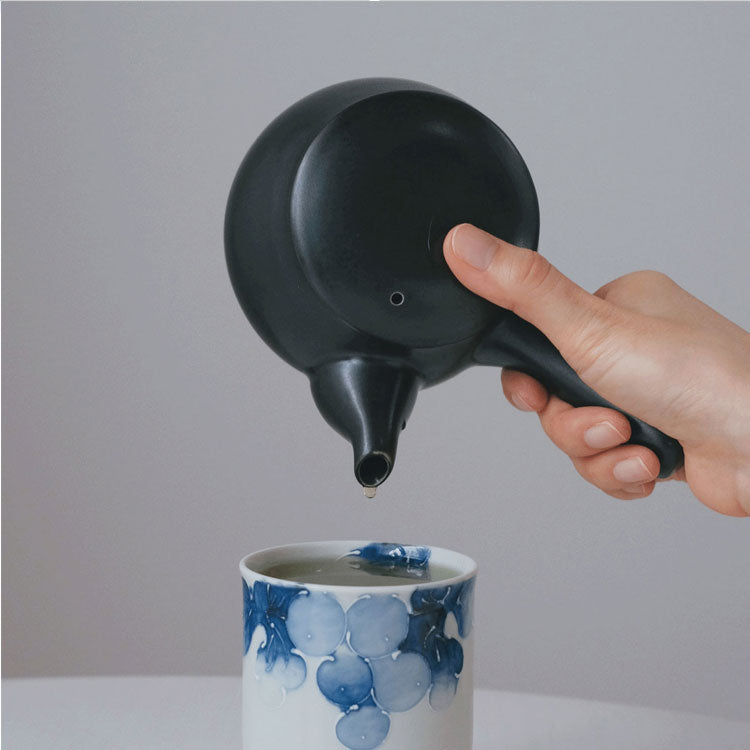 波佐見焼 急須 山下陶苑 おちゃふく急須 日本製 360ml 茶こし付きお茶 無地 カラー 日本製 おしゃれ かわいい月白