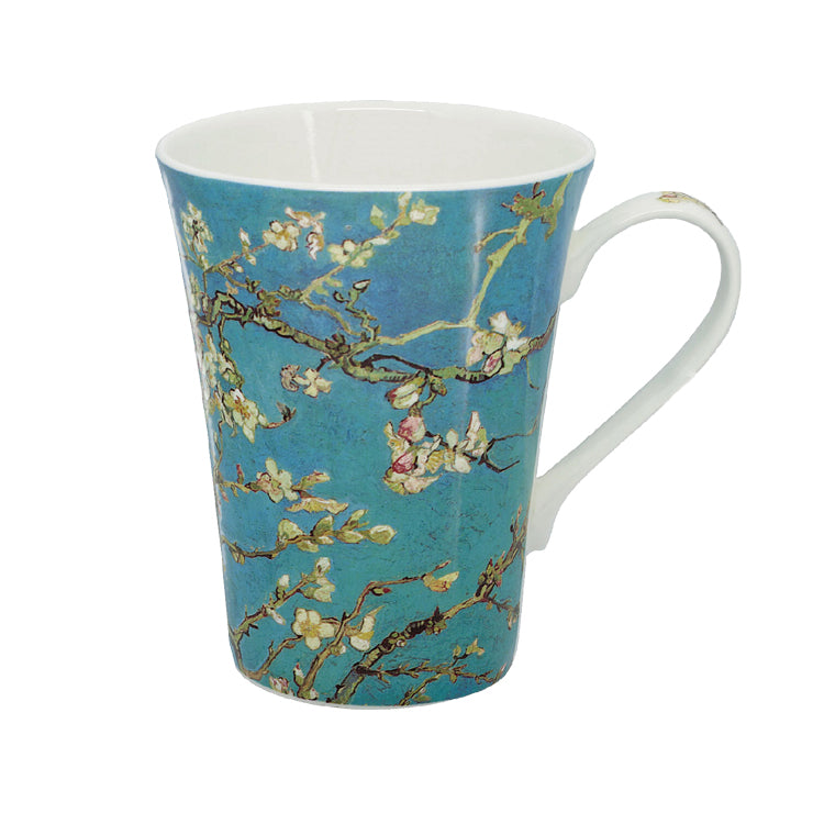 名画 マグカップ AC-0200 世界の名画と コーヒータイム ボーンチャイナ ティーカップゴッホ「アーモンドの花」