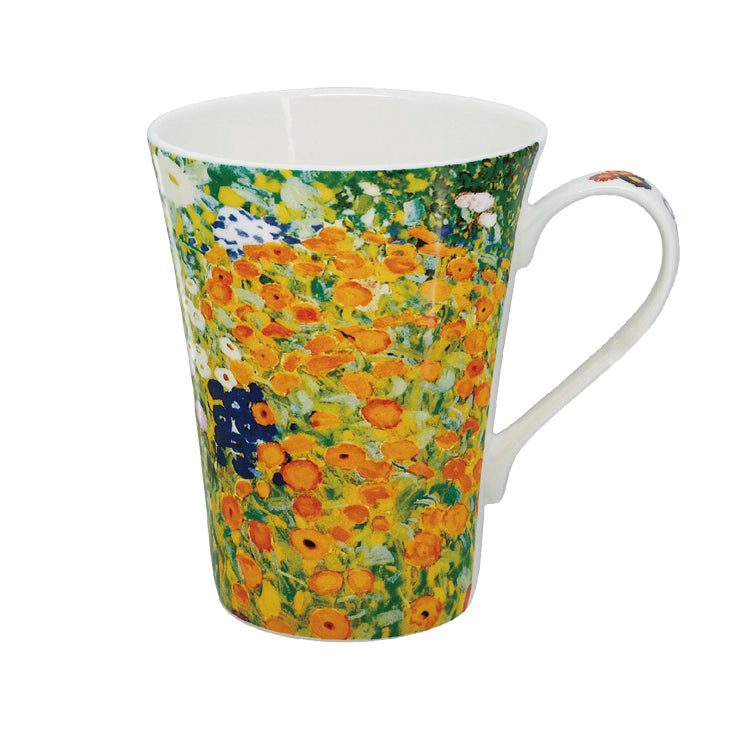 名画 マグカップ AC-0200 世界の名画と コーヒータイム ボーンチャイナ ティーカップゴッホ「アーモンドの花」