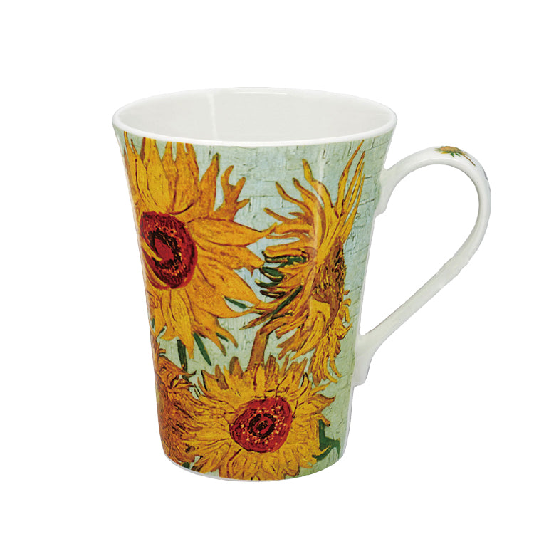 名画 マグカップ AC-0200 世界の名画と コーヒータイム ボーンチャイナ ティーカップモネ「睡蓮II」