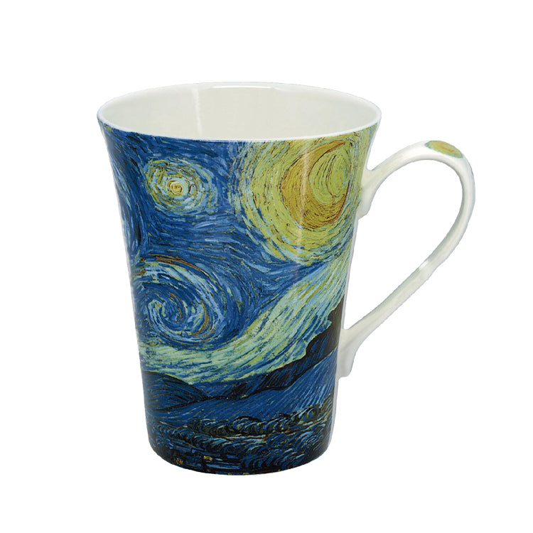 名画 マグカップ AC-0200 世界の名画と コーヒータイム ボーンチャイナ ティーカップモネ「睡蓮II」