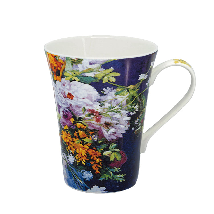 名画 マグカップ AC-0200 世界の名画と コーヒータイム ボーンチャイナ ティーカップモネ「睡蓮II」