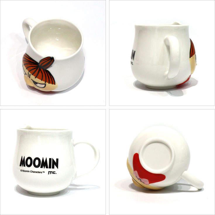 MOOMIN ムーミン リトルミイ ダイカット フェイスマグ マグカップ 350ml MOM-798 磁器 キャラクター 食器 専用BOX付き