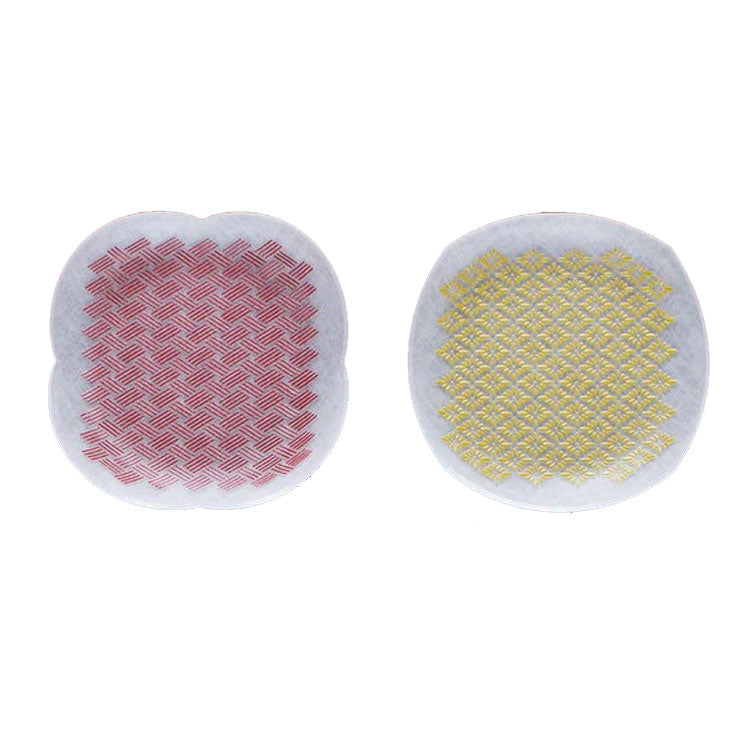 toumei×DOTS 京印伝 漆 まめざら 11cm 木箱入 2枚セット 送料無料 皿 食器 トウメイ 和食器 小皿 和柄