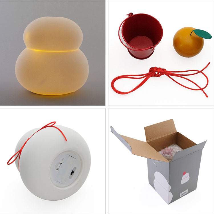 shesay 鏡餅のオブジェとしても使える 半磁器のLEDライト 雪だるま ビッグ 108365 送料無料 クリスマス 正月 鏡餅ストーンウェア オブジェ