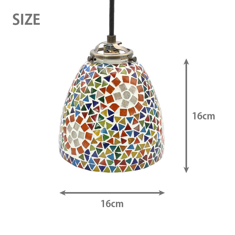 ペンダント ライト モザイク ハンギング ランプ 送料無料 ラウンド ハンドメイド石膏ガラス  16524-831-042 16524-831-043スプリンクル