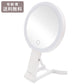 VENUSiS ヴィナシス 3WAY LEDミラー VML-4100-5X ホワイト 送料無料 女優ミラー 3色調光 充電式 手鏡 折りたたみミラー 壁掛け メイクミラー 明るさ調整 LED