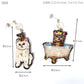 刺繍 ピアス  Bathrooms and shampoobottlesCat PIE3867 メール便 送料無料 タマオワールド 猫 バス バスルーム 風呂 ビーズ シャンプーボトル 刺繍 軽い 印象的