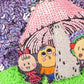 タマオワールド スパンコール刺繍ポーチ コジコジ mushroom 定形外 送料無料 POC3759 スパンコール 刺繍 ポーチ 小銭入れ
