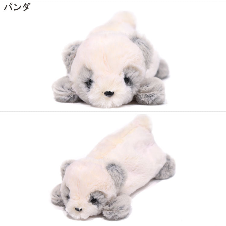 アニマル ぬいぐるみ ポーチ 定形外 送料無料 TY040 ペンケース フィギアポーチ クマ うさぎ シュナウザー パンダ ひよこ しろねこ クロネコ 黒猫 白猫 筆記用具 動物 クマ