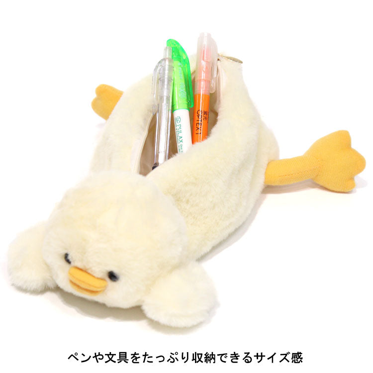 アニマル ぬいぐるみ ポーチ 定形外 送料無料 TY040 ペンケース フィギアポーチ クマ うさぎ シュナウザー パンダ ひよこ しろねこ クロネコ 黒猫 白猫 筆記用具 動物 クマ