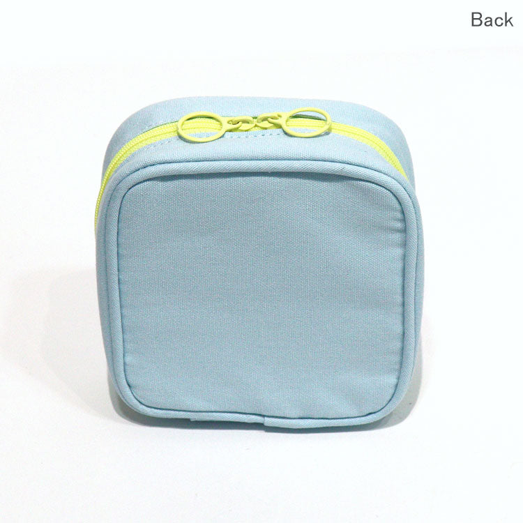 リラックマ スクエア ミニポーチ 定形外 送料無料 CA82601 ポーチ ワッペンシリーズ コリラックマ キイロイトリ チャイロイコグマ ワッペン 刺繍アップリケ