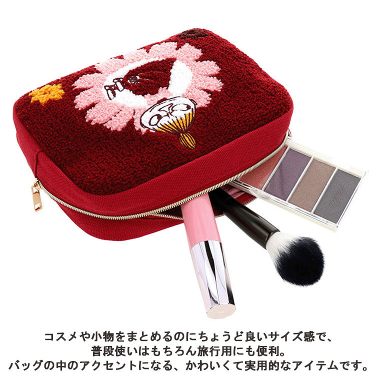 ムーミン サガラ刺繍ポーチ MU25SU リトルミイ ニョロニョロ 化粧ポーチ メイクポーチ ポーチ 小物入れ 刺繍 北欧 かわいい リトルミイ