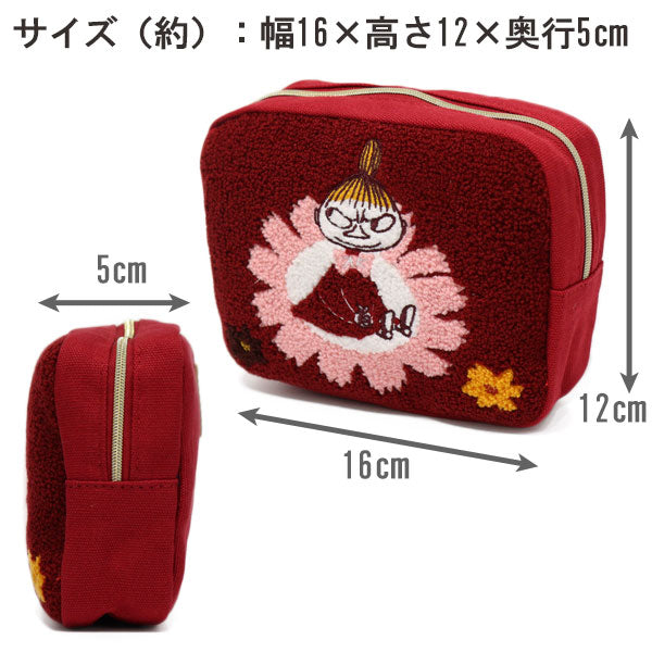 ムーミン サガラ刺繍ポーチ MU25SU リトルミイ ニョロニョロ 化粧ポーチ メイクポーチ ポーチ 小物入れ 刺繍 北欧 かわいい リトルミイ