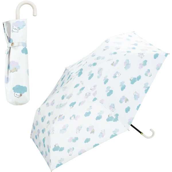 ちいかわ 遮光 花かんむり ねむい ミニ Wpc. 折り畳み傘 晴雨兼用 日傘 傘 雨傘 折りたたみ 定形外 送料無料 完全遮光 UVカット ハチワレ うさぎ モモンガ CK08 CK09