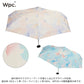 遮光 パステルペイント ミニ 折りたたみ傘 Wpc. 雨傘 折りたたみ 日傘 傘 折り畳み傘 801-11497-102 晴雨兼用 パステル アート