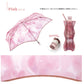 折りたたみ傘 フラワーベースアンブレラ ミニ ビニール傘 雨傘 折りたたみ 傘  PT-0081-002 可愛い おしゃれ 通勤 通学 映え 花瓶 収納ケース 旅行 レディースピンク