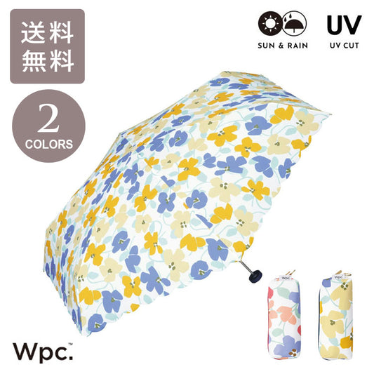 Wpc. アイビー ミニ  ギフト 雨傘 折りたたみ傘 1946-304-002 定形外 送料無料 傘 晴雨兼用 UVカット 花柄