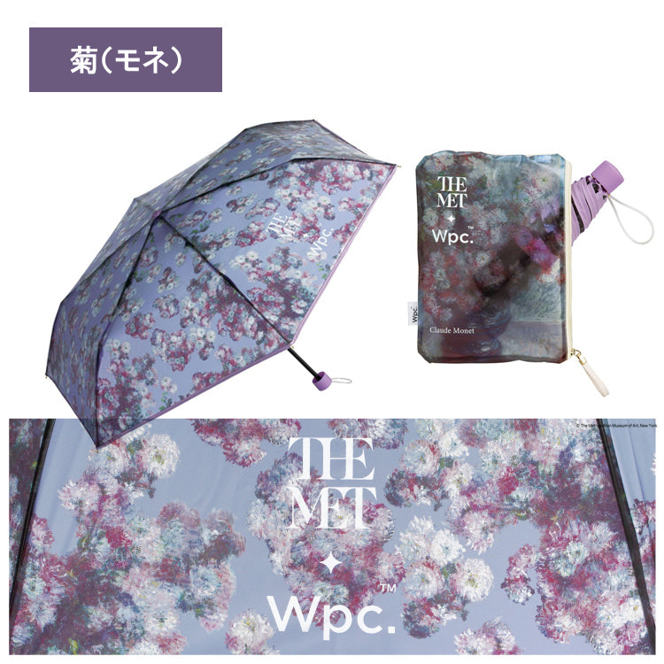 Wpc. メトロポリタン美術館 名画 アンブレラ ミニ THE MET × Wpc. 定形外 送料無料 pt-mt 折り畳み 傘 ビニール傘 手開き wpc 軽量  半透明 ゴッホ ドガ ルノワール モネ