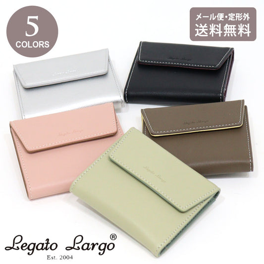 レガートラルゴ Lusso スマートウォレット ミニ財布 定形外送料無料 Legato Largo 三つ折り コンパクトウォレット