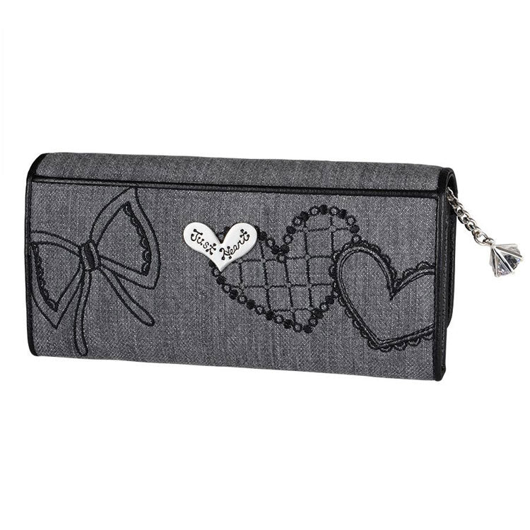 シンクビー リボンズ 長財布 グレーデニム A001002 送料無料 リボン ハート スワロフスキー クリスタル キラキラ 財布