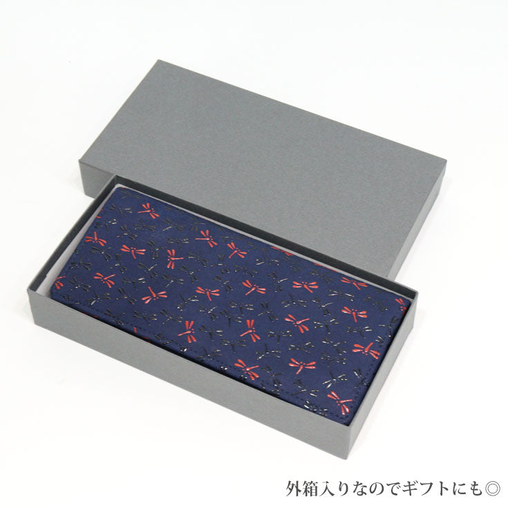 印傳屋 印伝 なごみ 長財布 束入 7520 送料無料 財布 折財布 とんぼ 本革 革 バイカラー ギフト レディース