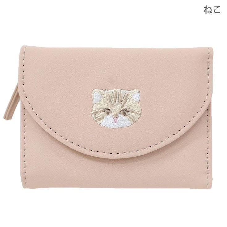モフット ミニ財布  財布 三つ折り 定形外 送料無料 チンチラ アラスカンマラミュート ネコ サイフ mofutt トラベル コンパクト かわいい ギフト 猫あらすかんまらみゅーと