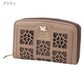 ベベダヤン 深折財布 財布 ラウンドファスナー わちふぃーるど 定形外 送料無料 猫 折り財布 二つ折り 大容量 合皮 レディース 幾何学模様 ダヤンブラウン