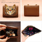 タマオワールド ねこミニ財布 WAL3516 WAL3789 WAL3788 WAL2909 WAL2911 WAL3111 送料無料 ハナカラクサ 刺繍 財布 レディース tamao worldブラック