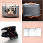 タマオワールド ねこミニ財布 WAL3516 WAL3789 WAL3788 WAL2909 WAL2911 WAL3111 送料無料 ハナカラクサ 刺繍 財布 レディース tamao worldブラック