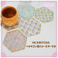 【メール便送料無料】 partyparty トゥインクルコースター 022tkc ピンク/ターコイズ/グレー/パープル/イエロー