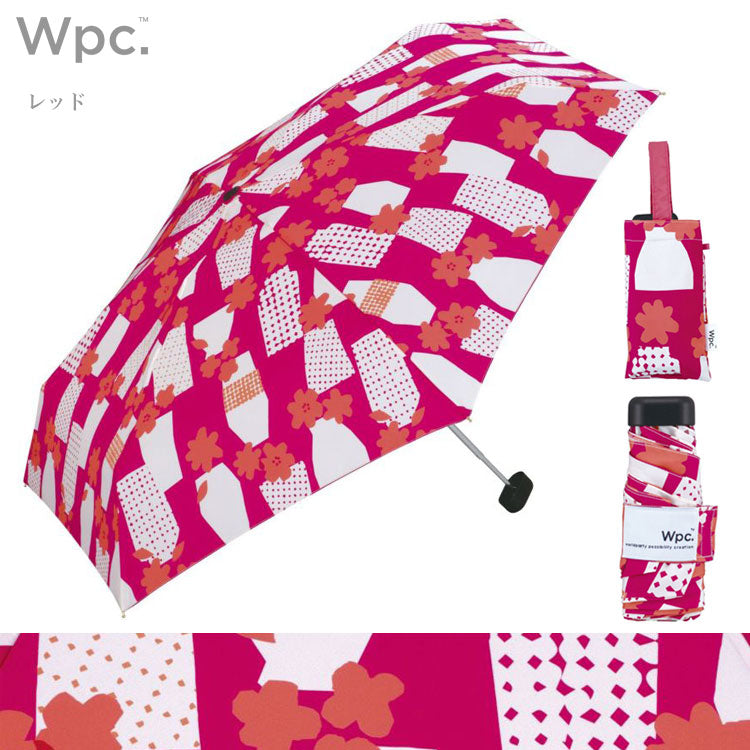 定形外送料無料 wpc. 雨傘 折りたたみ傘 フラワーベース mini 8963-261