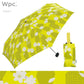 定形外送料無料 wpc. 雨傘 折りたたみ傘 フラワーベース mini 8963-261 晴雨兼用 UVカット 紫外線 巾着 ゆったり収納 コンパクト 花瓶 花柄　北欧風イエロー