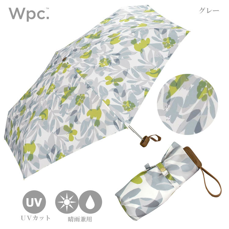 定形外送料無料 Wpc.ボタニカルガーデンmini 9604-291 雨傘 傘 晴雨兼用 UVカット 紫外線防止 折り畳み 折りたたみ傘 コンパクト スクエア